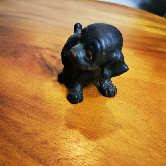Vintage Black Pottery Puppy Dog - Picture 4 of 11